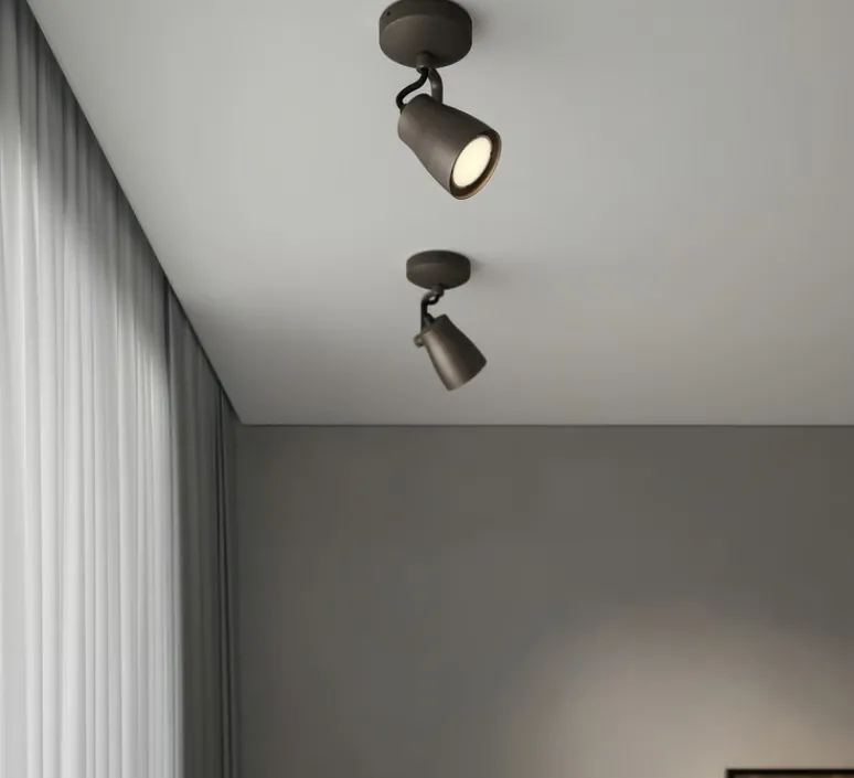 Plafonnier & Spot*Astro Spot, Juno Single, , L9cm, H16cm - bronze