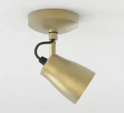 Spot, Juno Single, laiton brossé mat, L9cm, H16cm - Astro