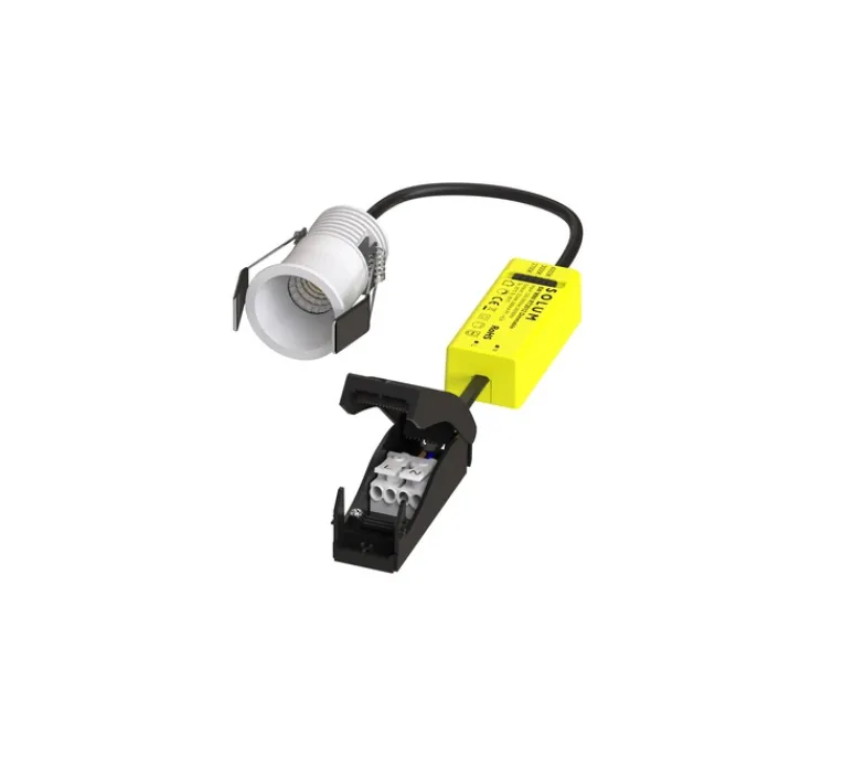 Plafonnier & Spot*Solum Spot, Lyra, , IP65, LED, dim, 2700-4000K, 350-400 lm, Ø3,98cm, H7,2cm - blanc