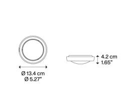 Spot, Nautilus Spot, noir mat, LED, 2700K, 945 lm, Ø13,4cm, H4,2cm - Lodes