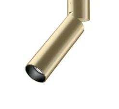 Plafonnier & Spot*Panzeri Spot, orientable, Lola, , LED, 3000K, 972lm, Ø5,2cm, H20,4cm - laiton brossé