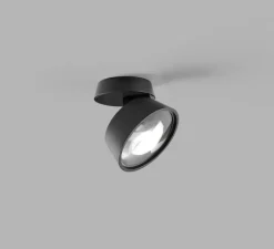 Plafonnier & Spot*Light Point Spot ou applique en saillie, VANTAGE 1, , LED, dim, 2700K, 540 lm, Ø10cm, H7cm - noir