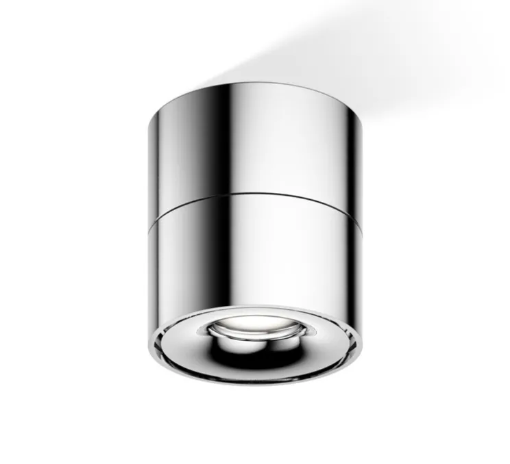 Spot ou applique en saillie, Studio L, chrome, LED, 2700K, 1031 lm, Ø10cm, H10,5cm - Decor Walther
