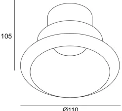 Spot, Play Raw, béton, GU10, IP54, Ø11cm, H10,5cm - LEDs C4
