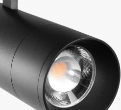 Plafonnier & Spot*Ilti Luce Spot pour rail, Capri, , LED, dim casambi, 3000K, 1780 lm, Ø7,3cm, H17cm - noir