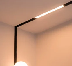 Plafonnier & Spot*Faro Architectural Spot pour rail, Neso Line 32, , LED, dim, 2700K, 892 lm, L32cm, H5,6cm - Faro noir