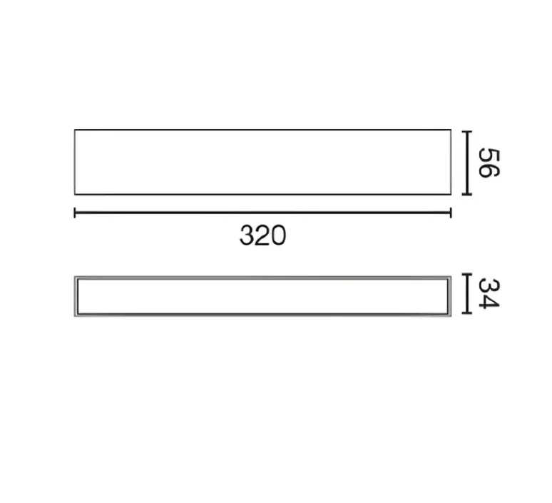 Plafonnier & Spot*Faro Architectural Spot pour rail, Neso Line 32, , LED, dim, 2700K, 892 lm, L32cm, H5,6cm - Faro noir