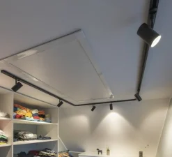 Plafonnier & Spot*SLV Spot pour rail, Noblo, , LED, dim, 3000K, 125 lm, Ø5cm, H10,7cm - noir