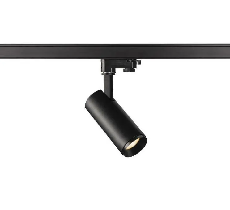 Spot pour rail, Numinos S, noir, LED, dim, 2700K, 985 lm, 24°, L16,2cm, H14,5cm - SLV