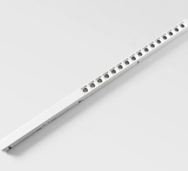 Plafonnier & Spot*Modular Spot pour rail, Pista Linear Light Track 48V 1136 1x, , LED, dim, 3000K, 1498 lm, L113,6cm, H1,8cm- blanc