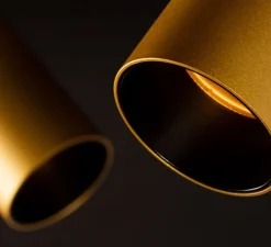 Spot pour rail, Tektus 60 3-phase, or mat, dim, LED, 3000K, 2202lm, Ø6cm, H15cm - Doxis