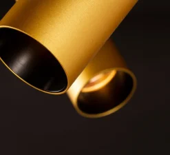 Spot pour rail, Tektus 60 3-phase, or mat, dim, LED, 3000K, 2202lm, Ø6cm, H15cm - Doxis