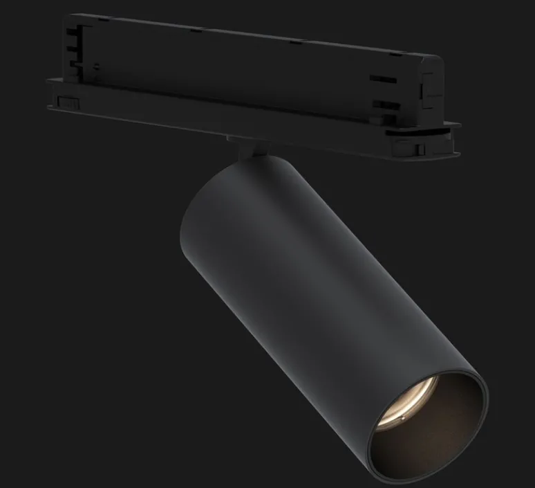 Plafonnier & Spot*Doxis Spot pour rail, Tektus 60 3-phase, , dim, LED, 3000K, 2202lm, Ø6cm, H15cm - noir mat