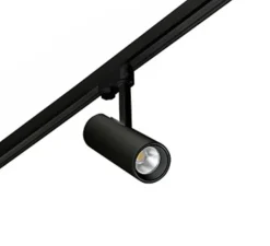 Plafonnier & Spot*Faro Spot, projecteur, Fuga Small, pour rail, LED, dim Triac, , orientable, angle 60°, 2700K, 1050lm Ø7cm, H21cm - Noir