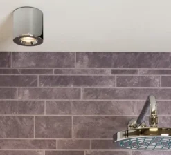 Plafonnier & Spot|Applique*Astro Spot salle de bain, Kos II Round 85 classic, poli, IP65, Ø8,5cm, H8,5cm - chrome