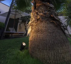 Plafonnier & Spot*SLV Spot, Samrina sur piquet, , IP65, L11,5cm, H30,5cm - noir