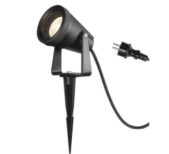 Plafonnier & Spot*SLV Spot, Samrina sur piquet, , IP65, L11,5cm, H30,5cm - noir