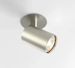 Plafonnier & Spot*Astro Spot semi-encastré, Ascoli Recessed, , Ø8cm, H12,2cm - Lighting nickel mat