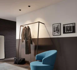 Plafonnier & Spot*Wever&Ducré Spot semi-encastré, Bliek Round Petit 1.0, montage ressort, , LED, 2700K, 440lm, Ø9,4cm, H5,5cm - noir