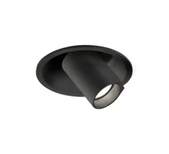 Plafonnier & Spot*Wever&Ducré Spot semi-encastré, Bliek Round Petit 1.0, montage ressort, , LED, 2700K, 440lm, Ø9,4cm, H5,5cm - noir