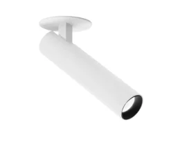 Plafonnier & Spot*Wever&Ducré Spot semi-encastré, Match 1.0, , LED, dim, 2700K, 525 lm, Ø2,6cm, H11,7cm - blanc