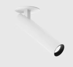Plafonnier & Spot*Wever&Ducré Spot semi-encastré, Match 1.0, , LED, dim, 3000K, 555 lm, Ø2,6cm, H11,7cm - blanc