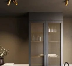 Plafonnier & Spot*Modular Spot semi-encastré, Minude Jack, ano , LED, 2700k, 449/605 lm, Ø4,5cm, H8,8cm - champagne