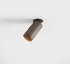 Plafonnier & Spot*Modular Spot semi-encastré, Minude Semi-Recessed Adjustable 45 1x, , LED, dim, 3000K, 653 lm, Ø4,5cm, H8,8cm - gris mat