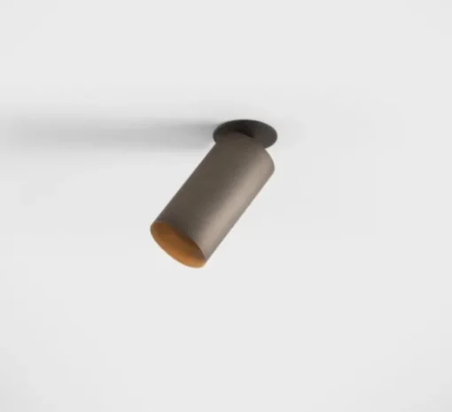 Plafonnier & Spot*Modular Spot semi-encastré, Minude Semi-Recessed Adjustable 45 1x, , LED, dim, 3000K, 653 lm, Ø4,5cm, H8,8cm - gris mat