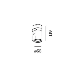 Spot, Sqube on Base 1.0 PAR16, blanc, Ø5,5cm, H11,9cm - Wever&Ducré