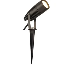 Plafonnier & Spot|Lampe*SLV Spot sur piquet, d'extérieur, Syna, , IP55, LED, 3000K, 470lm, L14,5cm, H10cm - aluminium, noir