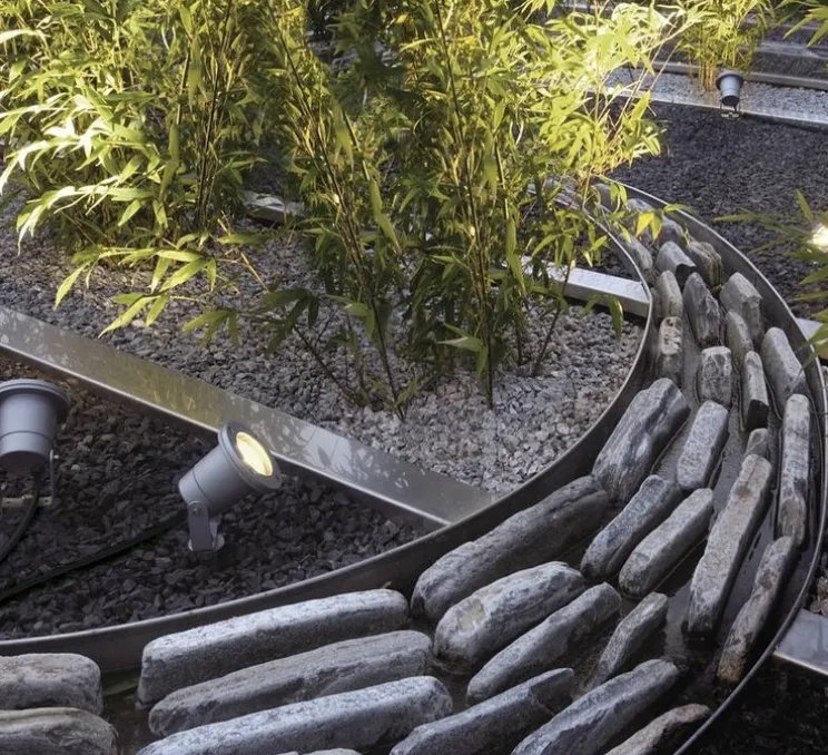 Spot sur piquet, NAUTILUS SPIKE, gris, IP65, Ø9,5cm, H27,5cm - SLV