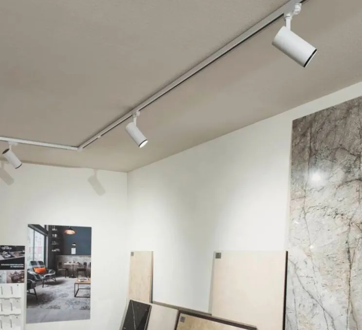 Spot sur rail, Numinos M 3PH, blanc, LED, dim, 3000K, 1800 lm, Ø18,5cm, H16,5cm - SLV