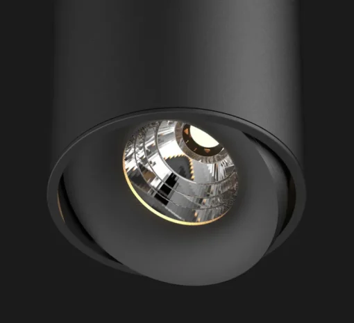 Spot, Titan 200 Cone, 40°, noir mat, LED, 4000K, 1172lm, Ø8cm, H20cm - Doxis