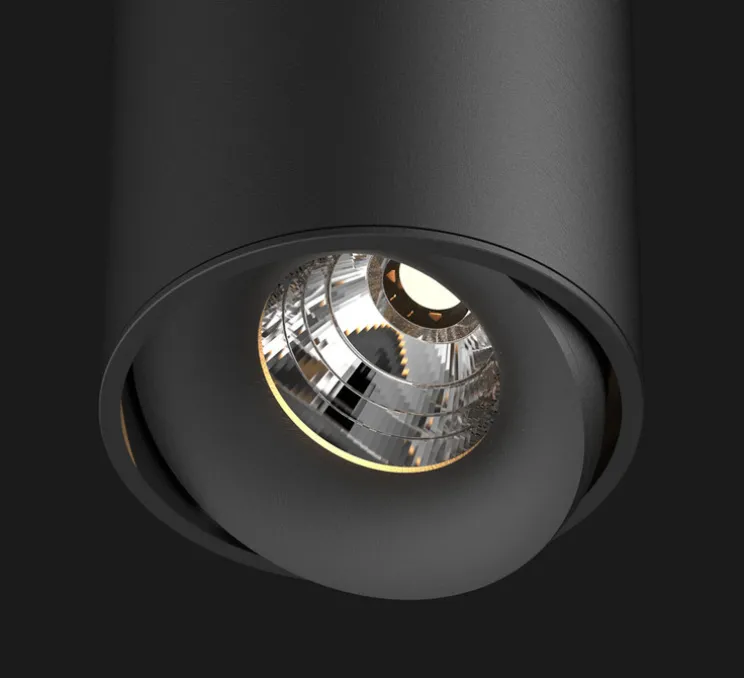 Spot, Titan 200 Cone, 40°, noir mat, LED, 4000K, 1172lm, Ø8cm, H20cm - Doxis