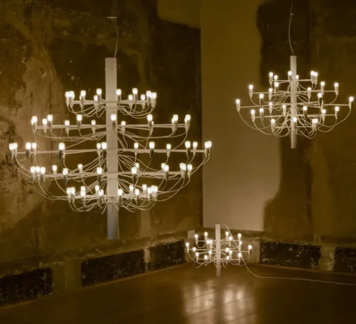 Suspension, 2097/30 Clear Bulbs , blanc, Ø88cm, H72cm - Flos
