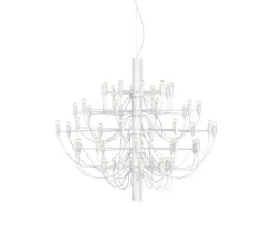 Suspension*Flos Suspension, 2097/50 Clear Bulbs , , Ø100cm, H88cm - blanc