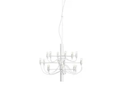 Suspension*Flos Suspension, 2097/18 Clear Bulbs , , Ø69cm, H51cm - blanc