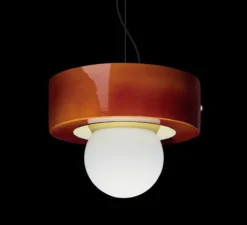 Suspension*Haos Suspension, 2.02, , LED, 2500K, 100lm, Ø27cm, H24cm - Cognac