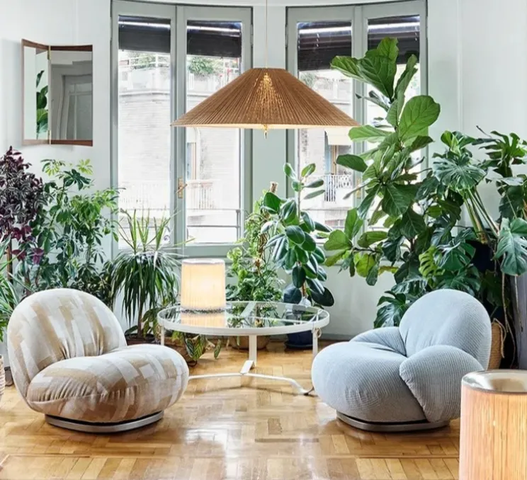 Suspension, 1972 Extra Large, Bamboo, Ø90cm, H30cm - Gubi