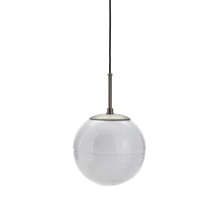 Suspension*House Doctor Suspension, Halda , , Ø25cm, H38cm - blanc et marron