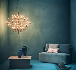 Suspension*Flos Suspension, 2097/50, , 2700K, Ø100cm, H88cm - laiton (ampoules dépolies)