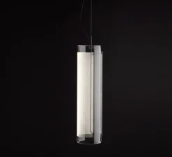 Suspension - lampadaire, Guise 2272, transparent, LED, 3000K, 1742lm, Ø16cm, H63cm - Vibia