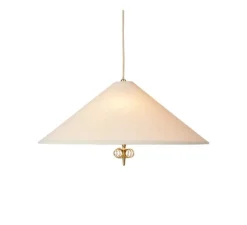 Suspension*Gubi Suspension, 1967 monte et baisse, , Ø56cm, H20cm - canvas et laiton