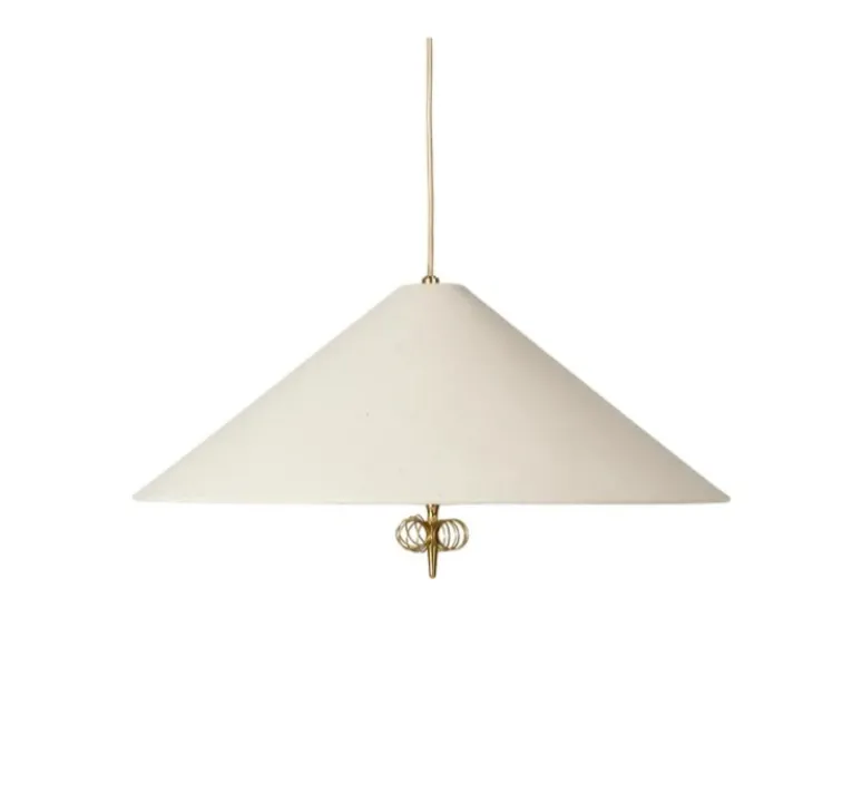 Suspension*Gubi Suspension, 1967 monte et baisse, , Ø56cm, H20cm - canvas et laiton