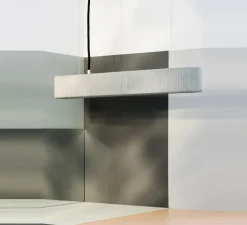 Suspension, [S4], Gris béton, LED, dim, 2700K, 1500 lm, L61cm, H8cm - GANTLights