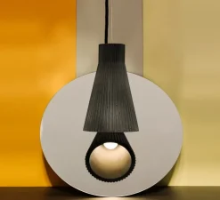 Suspension, [S1], Gris foncé, Ø14cm, H23cm - GANTLights