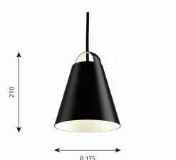 Suspension*Louis Poulsen Suspension, Above, , Ø17,5cm, H21cm - noir