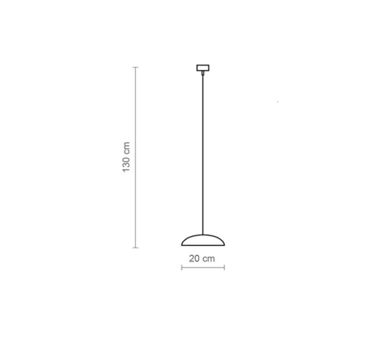 Suspension, Absidiola C plato, directe, terracotta naturel, LED, 2700K, 420 lm, L20cm, H6cm - Luxcambra