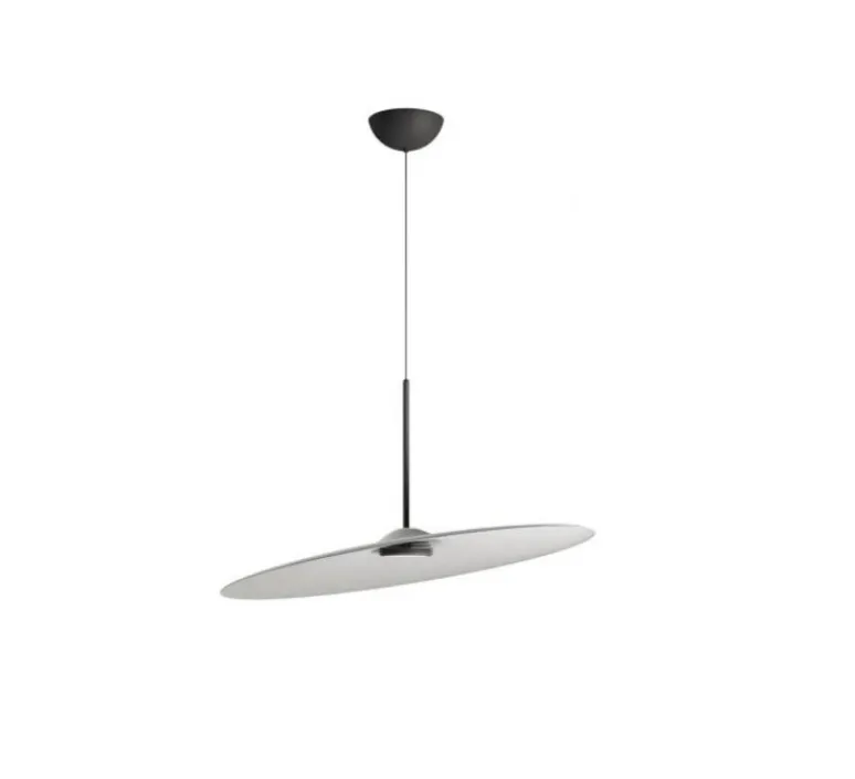 Suspension*Fabbian Suspension accoustique, Acustica F58, , IP40, LED, dim, 2700K, 2054 lm, Ø90cm, H9cm - Béton